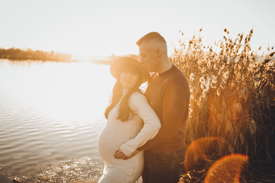 Babybauchshooting Schwangerschaft Fotografie Suhl Zella-Mehlis Erfurt Ilmenau Arnstadt Sonnenuntergang